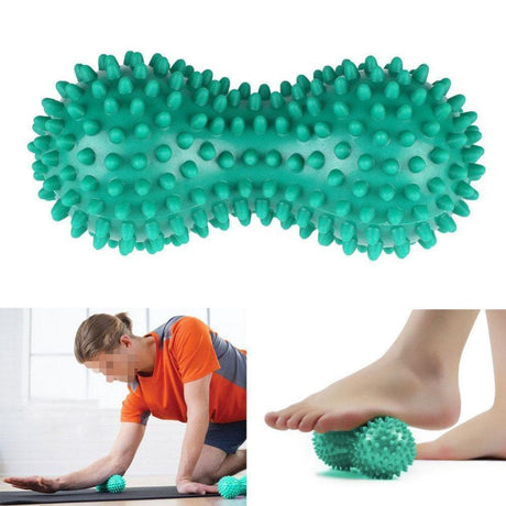 Massageboll för muskler PVC 15x6,5 cm för träning, färg slumpmässig