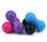 Massageboll peanut-form PVC 15x6,5 cm 2-pack (slumpmässig färg)