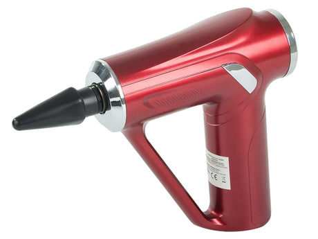 Massagepistol 32 intensitetsnivåer 4 massagehuvuden USB-C röd