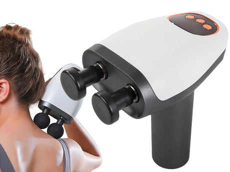 Massagepistol med 8 massagehuvuden 10 nivåer USB-C