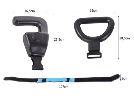 Massagepistol med bälte USB-C 6 massagehuvuden 4 hastigheter