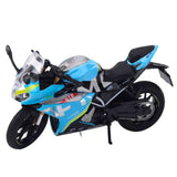 Metallmodell sportmotorcykel 17 cm med ljus/ljud, batterier ingår
