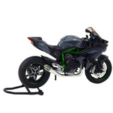Metallmotorcykelmodell 17 cm med ljus och ljud, grå, inkl. 3x AG13