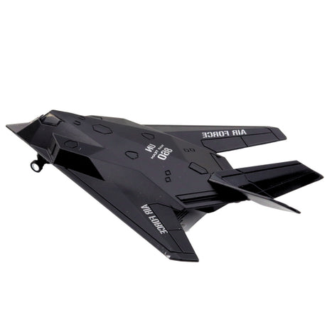 Militärflygplan leksak 21 cm med ljus/ljud, pull back, skala 1:400