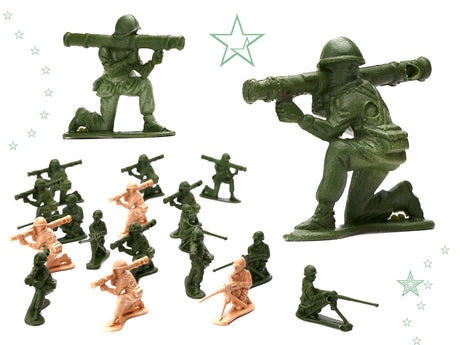 Militärleksak set 307 delar med 240 soldater, 6 tankar och flygplan