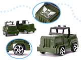 Militärleksak set 307 delar med 240 soldater, 6 tankar och flygplan