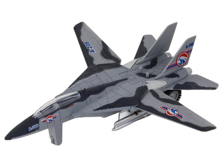 Militär leksaksflygplan 20 cm med ljus & ljud, kamouflage, 3+ år