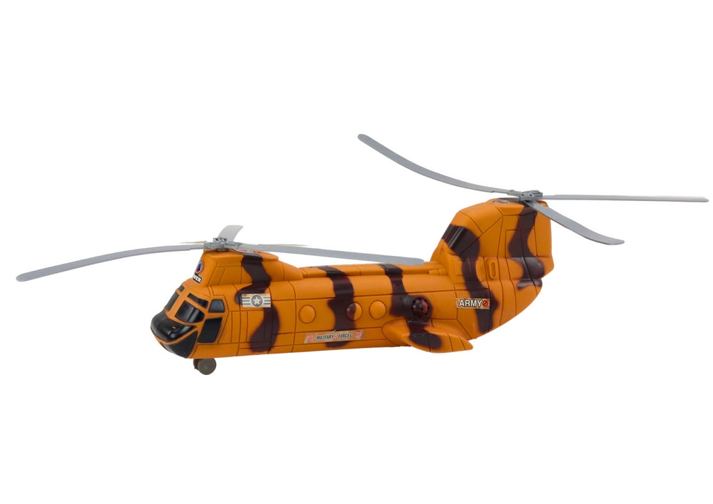 Militärleksaksset med tank & helikopter 33 cm, ljus/ljud, 3+ år