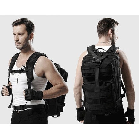 Militärryggsäck 26L vattentålig med PALS/MOLLE och vätskesystemfack