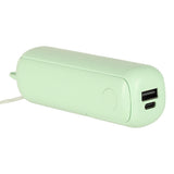 Mini USB bordsfläkt fällbar USB-C 3 hastigheter powerbank grön