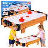 Mini air hockey bordsspel 61x32,5 cm batteridrivet 2 spelare