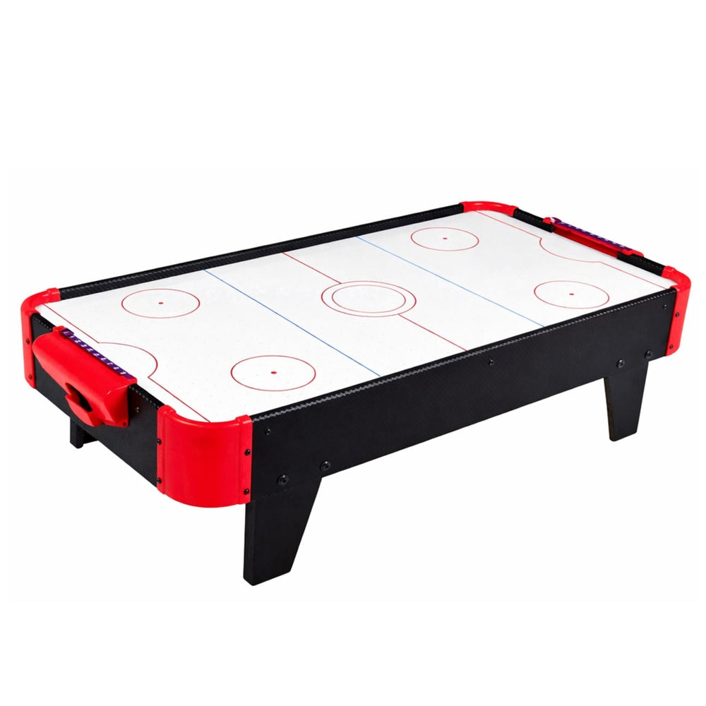 Mini air hockey bordsspel 61x32,5 cm batteridrivet 2 spelare