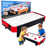 Mini air hockey bordsspel 61x32,5 cm batteridrivet 2 spelare