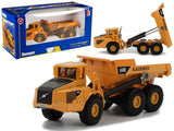 Miniatyr dumperlastbil 1:87 i metall 13 cm med tippbart flak