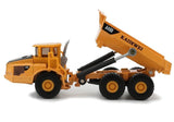 Miniatyr dumperlastbil 1:87 i metall 13 cm med tippbart flak