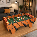 Mini bordfotbollsspel 50x25 cm MDF med poängtavlor, 2 bollar