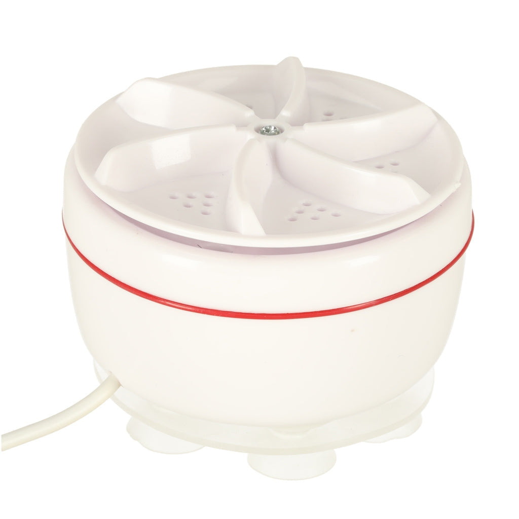 Mini campingtvättmaskin USB 5V 50W för hink, 5L/1kg med sugkoppar