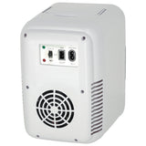 Mini el-kylskåp 4L kyl/värme 12V/110-220V för bil & hem vit