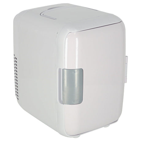 Mini el-kylskåp 4L kyl/värme 12V/110-220V för bil & hem vit