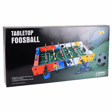 Mini fotbollsbord 69x37x24 cm bordsspel för 2 spelare inkl 2 bollar