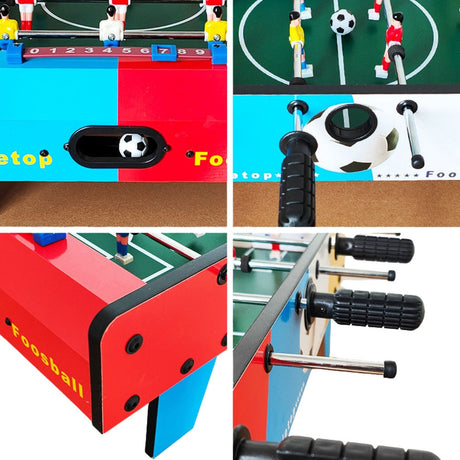 Mini fotbollsbord 69x37x24 cm bordsspel för 2 spelare inkl 2 bollar