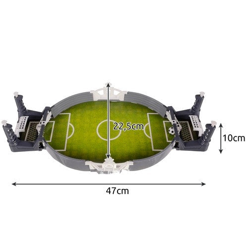 Mini fotbollsspel bordsspel 2 spelare med 3 bollar 47x10x22,5 cm
