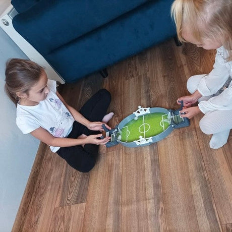 Mini fotbollsspel bordsspel 2 spelare med 3 bollar 47x10x22,5 cm