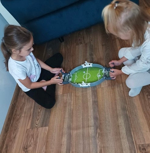 Mini fotbollsspel bordsspel 2 spelare med 3 bollar 47x10x22,5 cm