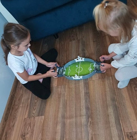 Mini fotbollsspel bordsspel 2 spelare med 3 bollar 47x10x22,5 cm