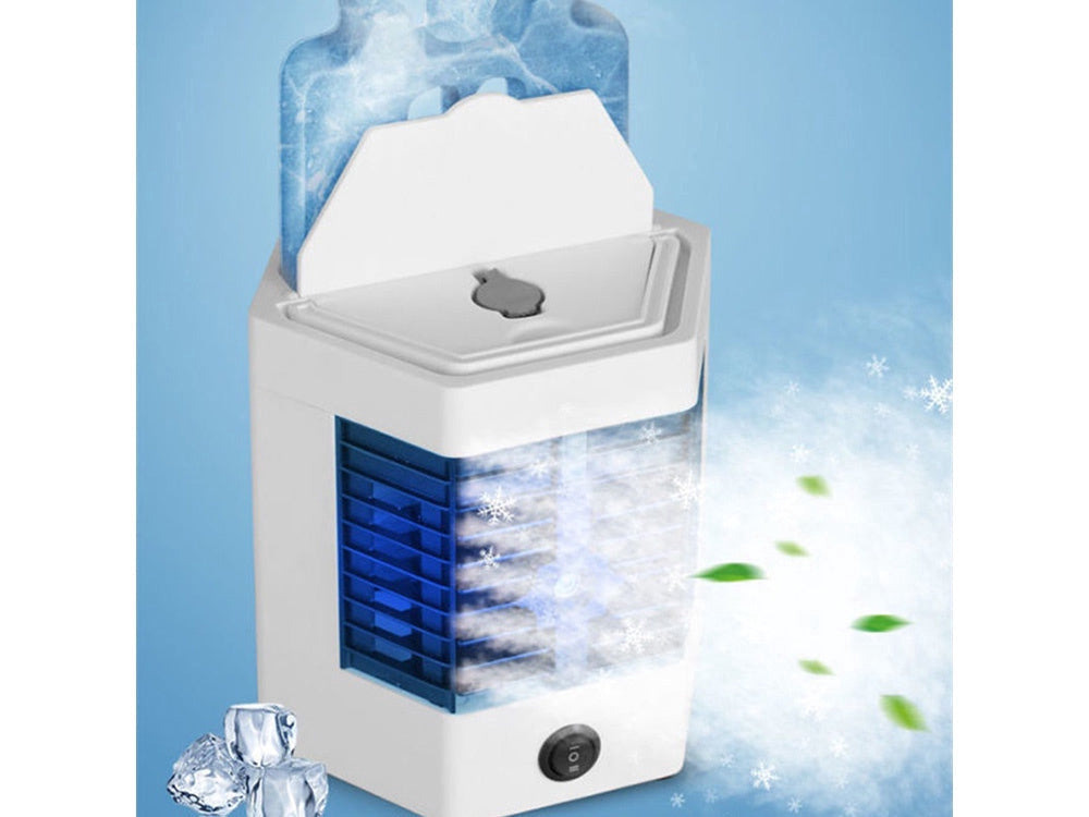 Mini luftkonditionering 2-i-1 USB med luftfuktare 8 W