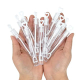 Mini såpbubblor 48-pack 4,5 ml transparenta flaskor för fest/bröllop