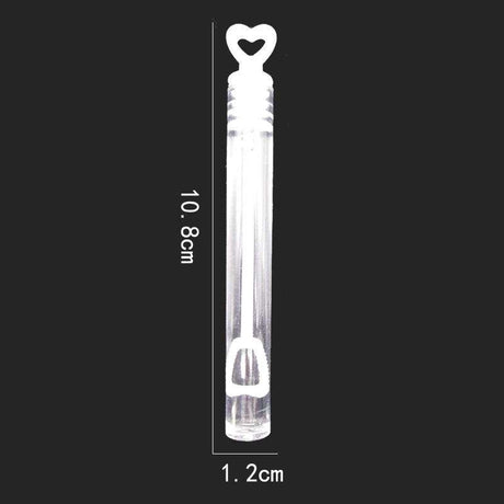 Mini såpbubblor 48-pack 4,5 ml transparenta flaskor för fest/bröllop