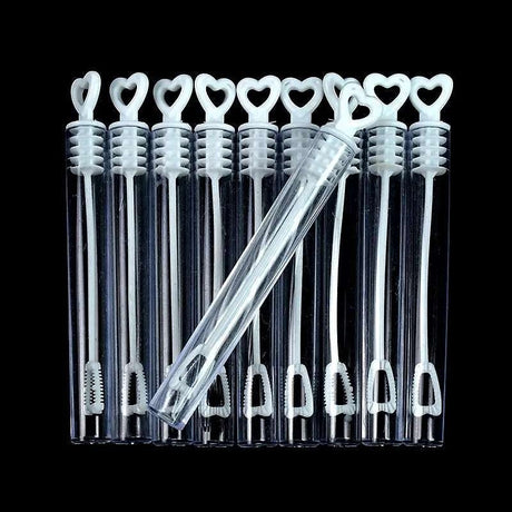 Mini såpbubblor 48-pack 4,5 ml transparenta flaskor för fest/bröllop