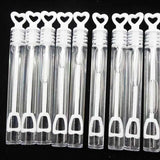 Mini såpbubblor 48-pack 4,5 ml transparenta flaskor för fest/bröllop