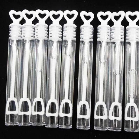 Mini såpbubblor 48-pack 4,5 ml transparenta flaskor för fest/bröllop