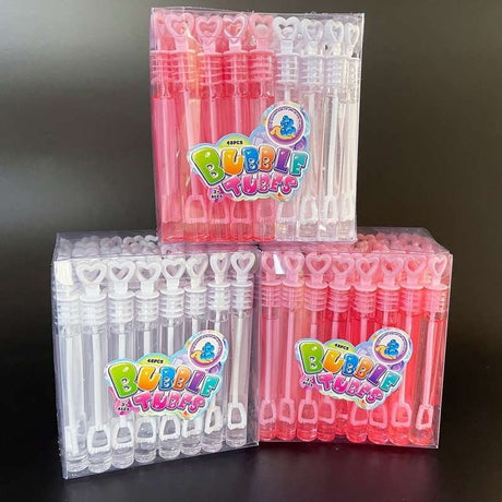 Mini såpbubblor 48-pack 4,5 ml transparenta flaskor för fest/bröllop