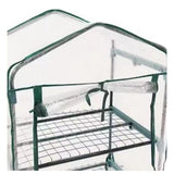 Mini växthus för balkong 4 hyllor 69x49x157 cm PVC-överdrag