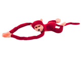 Mjuk apa maskot 80 cm med ljud och kardborreband, från 3 år