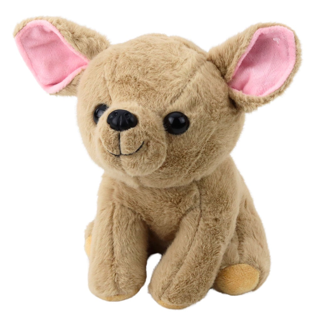 Mjukisdjur Chihuahua hund plysch beige 22 cm