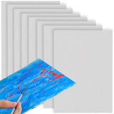 Målarduk på MDF 30x40 cm 8-pack primad vit bomull 180 g/m²