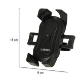 Mobilhållare för cykel/motorcykel styre, justerbar, upp till 18x9 cm
