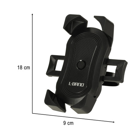 Mobilhållare för cykel/motorcykel styre, justerbar, upp till 18x9 cm