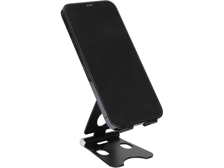 Mobilhållare/surfplatteställ vikbar metall svart justerbar 9,5 cm
