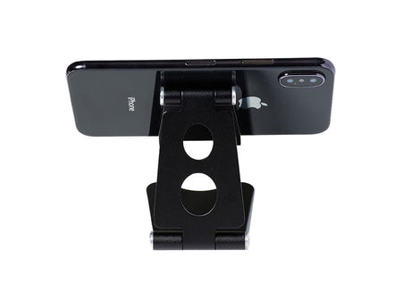 Mobilhållare/surfplatteställ vikbar metall svart justerbar 9,5 cm