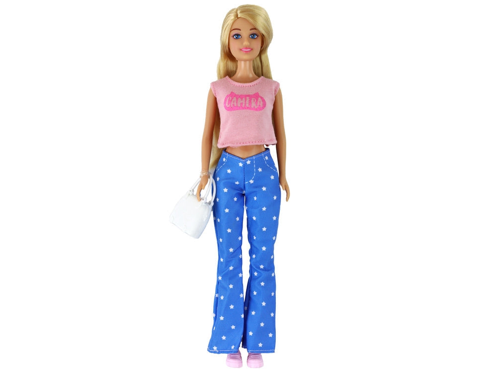Modedocka 30 cm med accessoarer (väska & glasögon) från 3 år