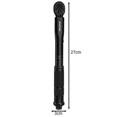 Momentnyckel 1/4" 2-24 Nm med kalibreringscertifikat och fodral