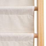 Montessori barnbokhylla med 6 fickor, trä/bomull, 63x76,5x30 cm