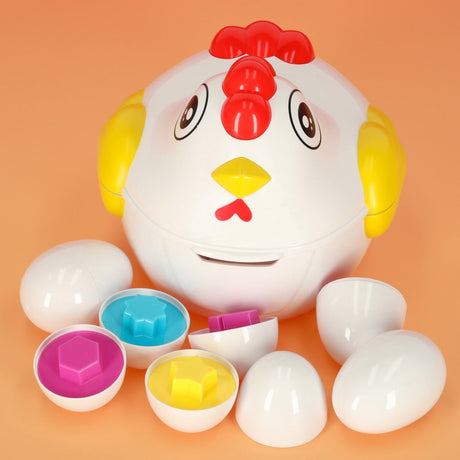 Montessori formpussel ägg 12-pack i hönbehållare, 18 mån+