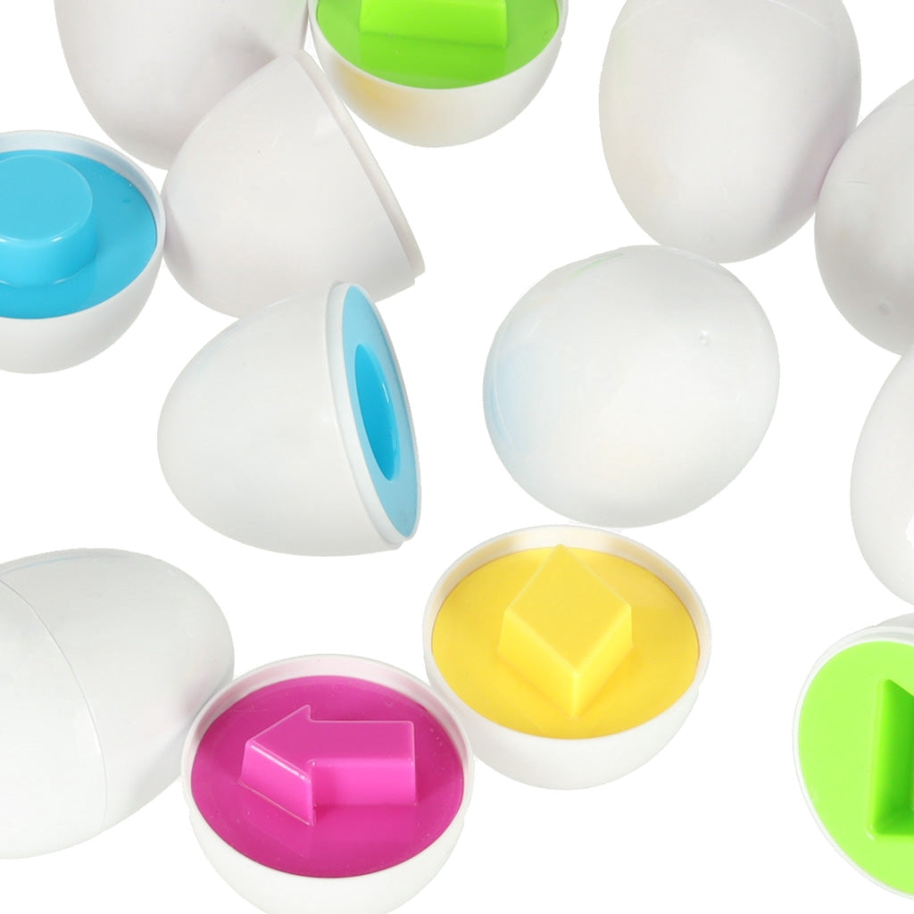 Montessori formpussel ägg 12-pack i hönbehållare, 18 mån+