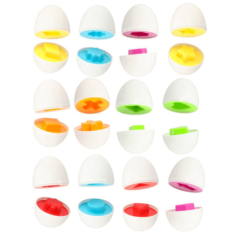 Montessori formpussel ägg 12-pack i hönbehållare, 18 mån+